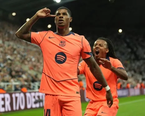 Forward ruins the Magpies' important evening and insists: ‘I’m improving at Barça’