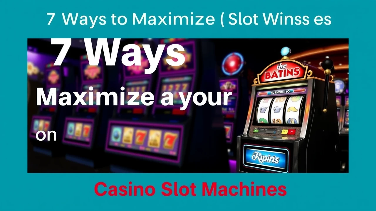 7 Ways to Maximize Your Wins on Casino Slot Machines